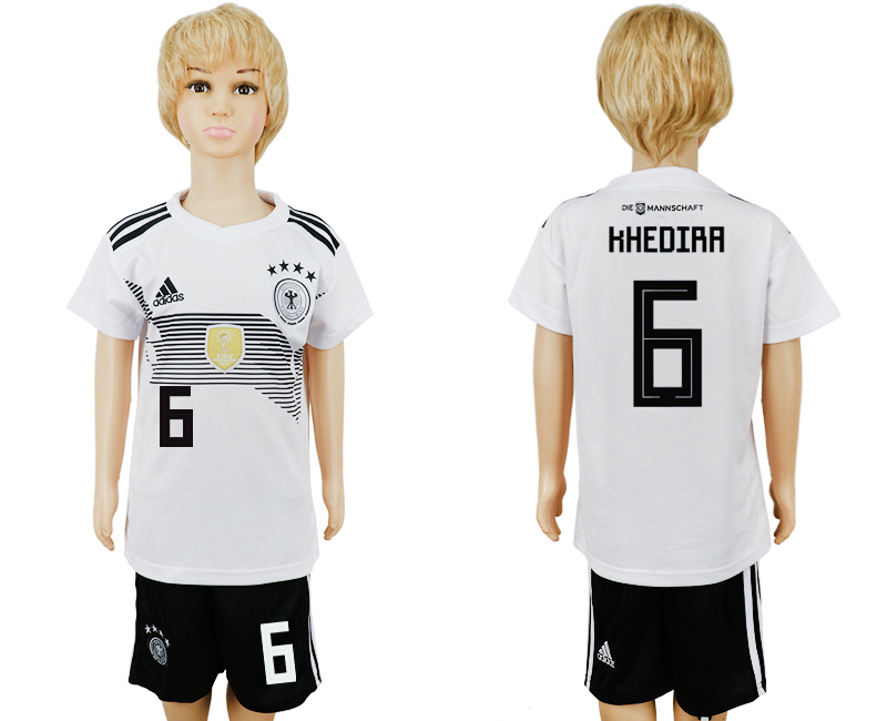 2018 maillot pour enfants GERMANY CHIRLDREN #6 KHEDIRA